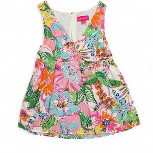 Lilly Pulitzer Multicolor Floral V-Neck Top